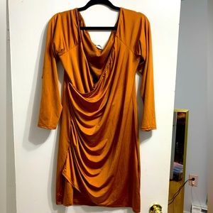 Champagne off shoulder dress